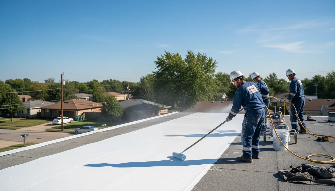 Commercial roof coating in East Greenwich, RI near me